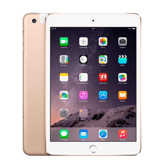 Купить Б/У Apple iPad Mini 3 WiFi + Cellular 64Gb Gold по цене
