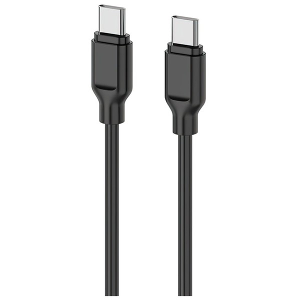 Кабель 2E USB-C - USB-C Glow  60W 1m, Black (2E-CCCC-BL)