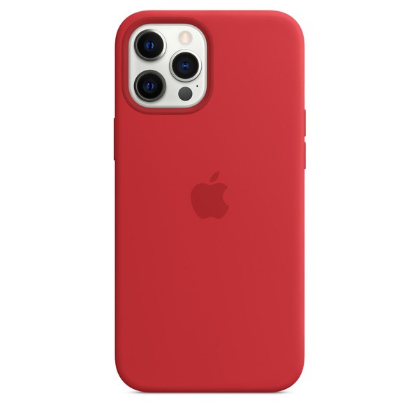 Чехол для iPhone 12 Pro Max OEM+ Silicone Case with Magsafe ( Red )