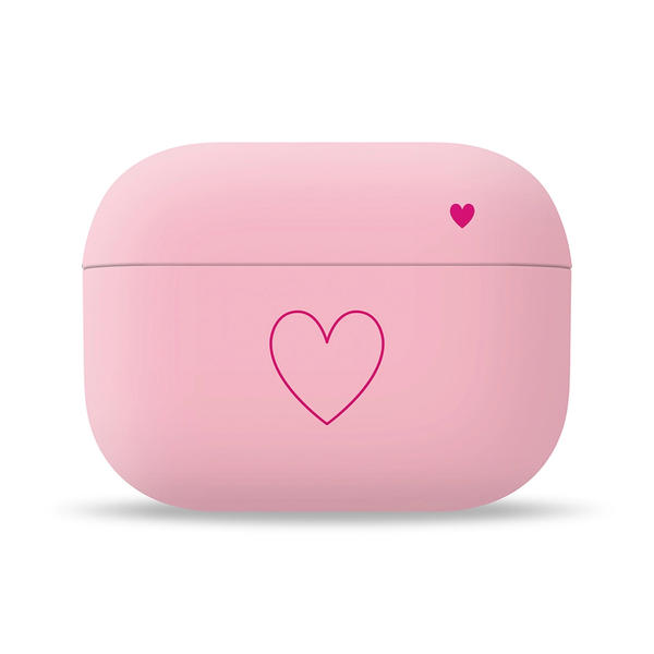 Чехол для AirPods Pro PUMP Silicone Case Heart (Pink) PMSL-AIRPRO2H
