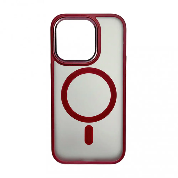 Чохол для iPhone 11 Colorful Matte Case with MagSafe (Bordo)