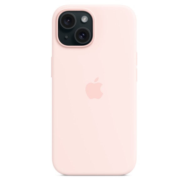 Чохол для iPhone 15 Apple Silicone Case with MagSafe - Light Pink (MT0U3)