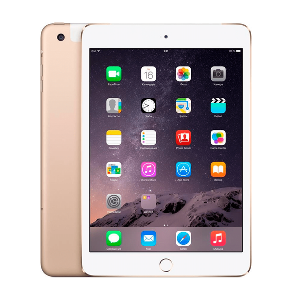 Б/У Apple iPad Mini 3 WiFi + Cellular 64Gb Gold