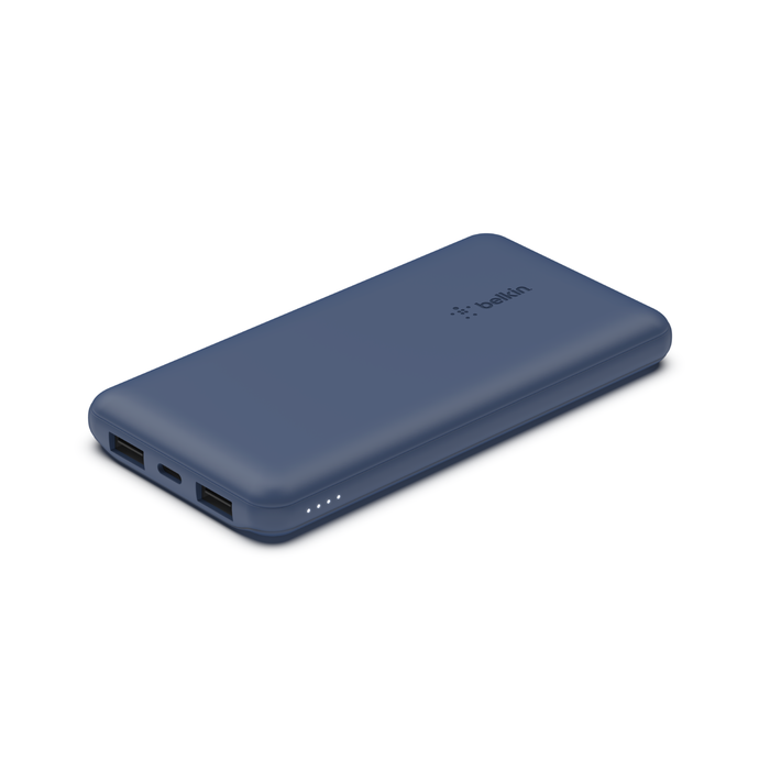 ПЗП Belkin 10000mAh 15W Dual USB-A USB-C Blue (BPB011BTBL)