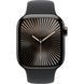 Apple Watch Series 10 GPS + Cellular 42mm Slate Titanium Case w. Black Sport Band - S/M (MWXG3)