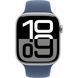 Apple Watch Series 10 GPS + Cellular 46mm Silver Alu. Case w. Denim Sport Band - S/M (MWY03)