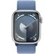 Apple Watch Series 9 GPS 45mm Silver Aluminum Case w. Winter Blue S. Loop (MR9F3) UA