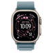 Apple Watch Ultra 3 GPS + Cellular 49mm Natural Tit. Case w. Light Blue Alpine Loop - Large (MEWP4)