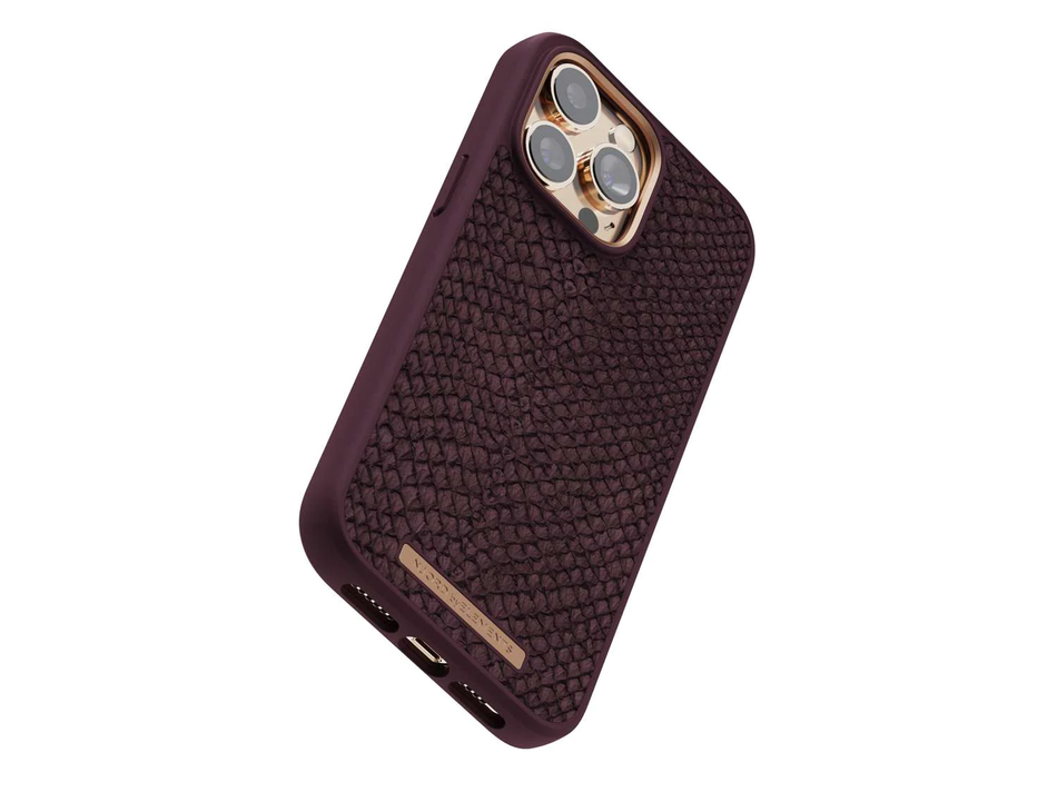 Чехол для iPhone 14 Pro Max Njord Salmon Leather MagSafe Case Rust (NA44SL03)