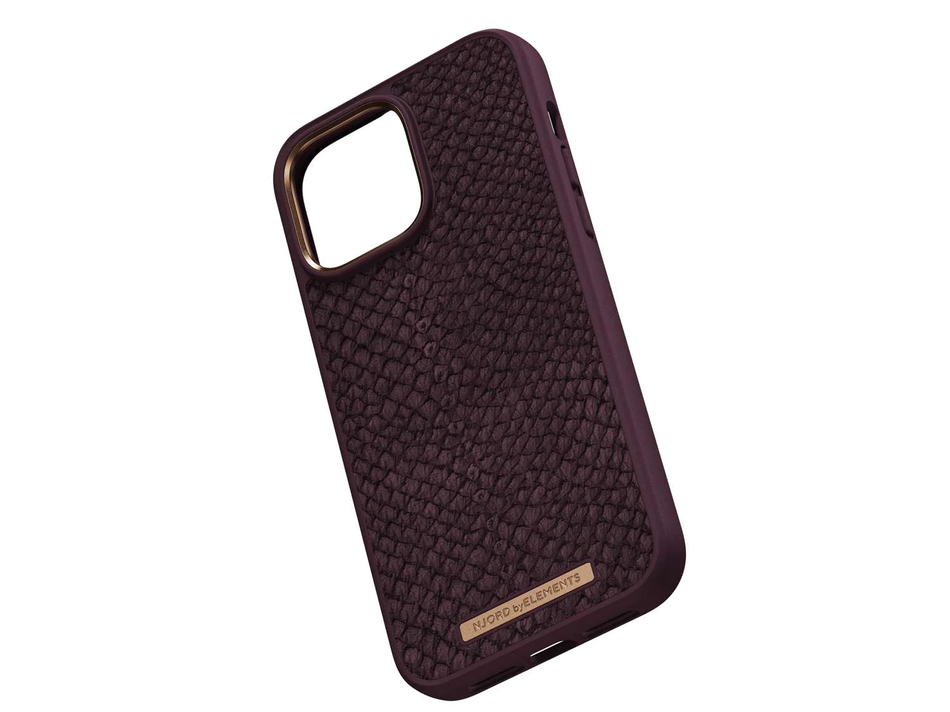Чехол для iPhone 14 Pro Max Njord Salmon Leather MagSafe Case Rust (NA44SL03)