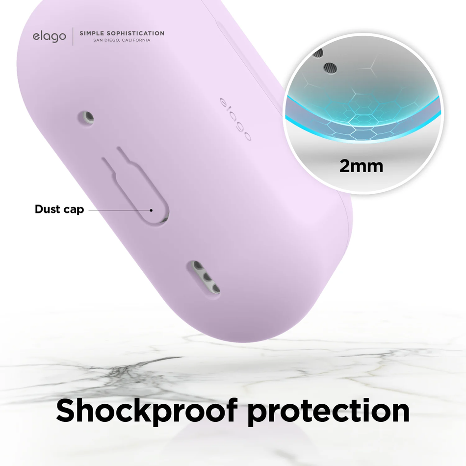 Чохол для AirPods Pro 2 Elago Silicone Hang Case Lovely Pink (EAPP2SC-HANG-LPK)
