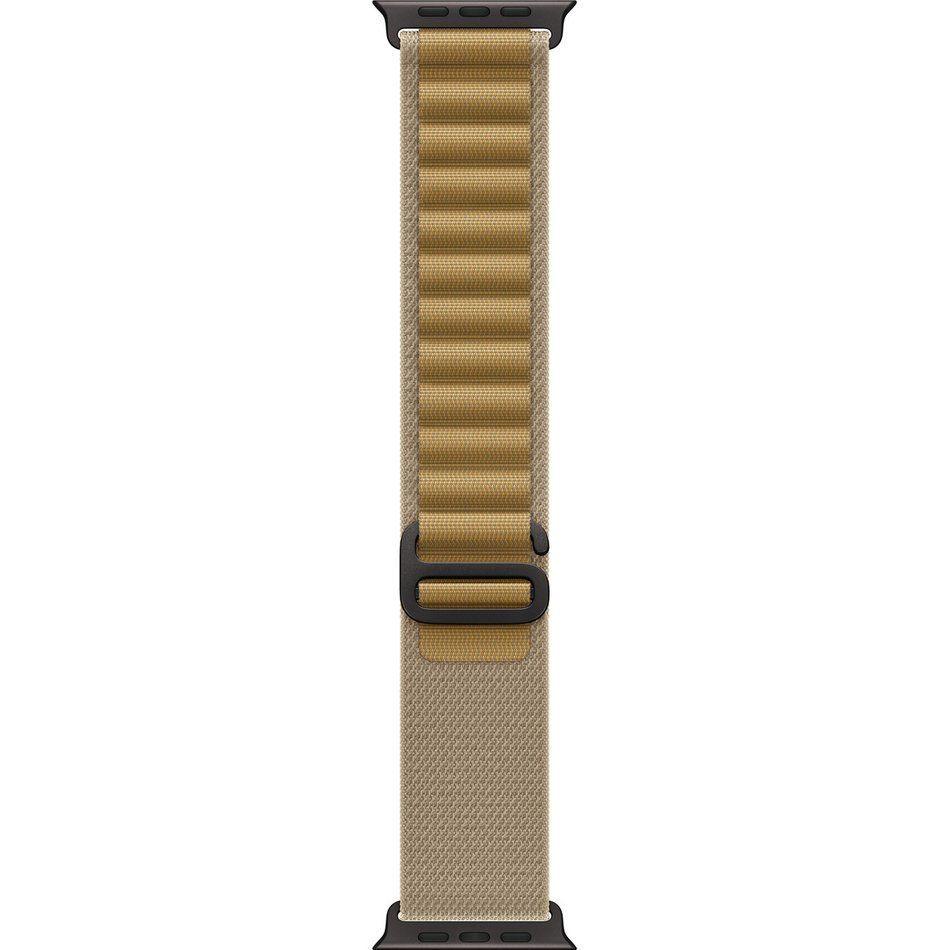 Apple Watch Ultra 2 GPS + Cellular 49mm Black Titanium Case with Tan Alpine Loop - Small (MYQ03)