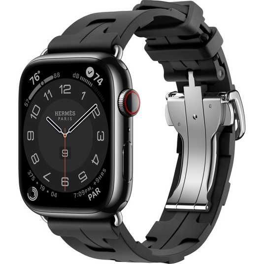 Kilim Space Black Stainless Steel Case With Single Tour Apple