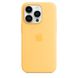 Чехол для iPhone 14 Pro Apple Silicone Case with MagSafe - Sunglow (MPTM3) UA
