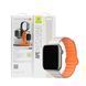 Ремешок Apple Watch 42/44/45/49 mm Blueo Magnetic Silicone Watch Band White/Orange (BL005WOR)