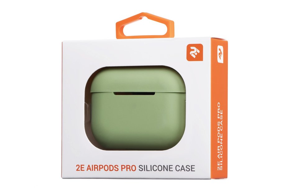 Чохол для AirPods Pro 2E Pure Color Silicone 2.5 mm ( Light Green ) 2E-PODSPR-IBPCS-2.5-LGR