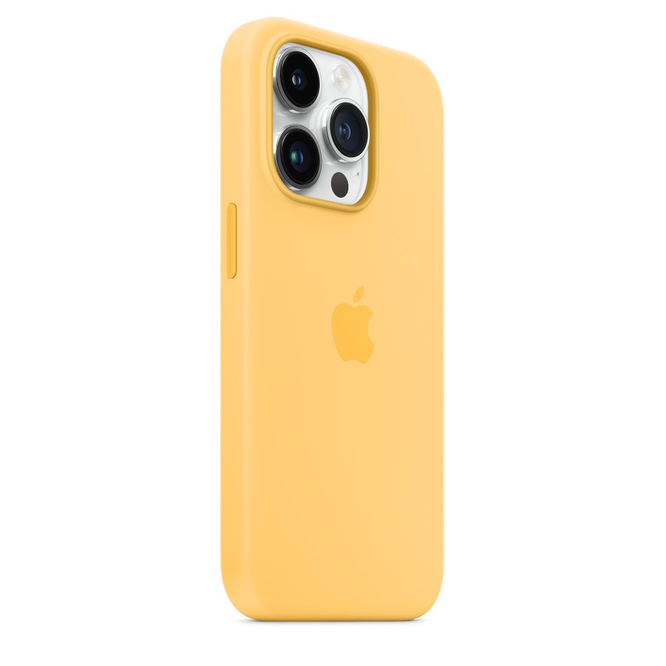 Чохол для iPhone 14 Pro Apple Silicone Case with MagSafe - Sunglow (MPTM3) UA