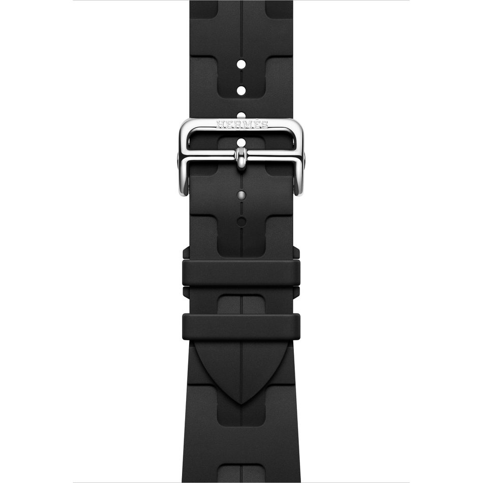 Apple Watch Hermès Series 9 GPS + Cellular 45mm Space Black Stainless Steel Case with Noir Kilim Single Tour (MRQQ3+MTHX3)