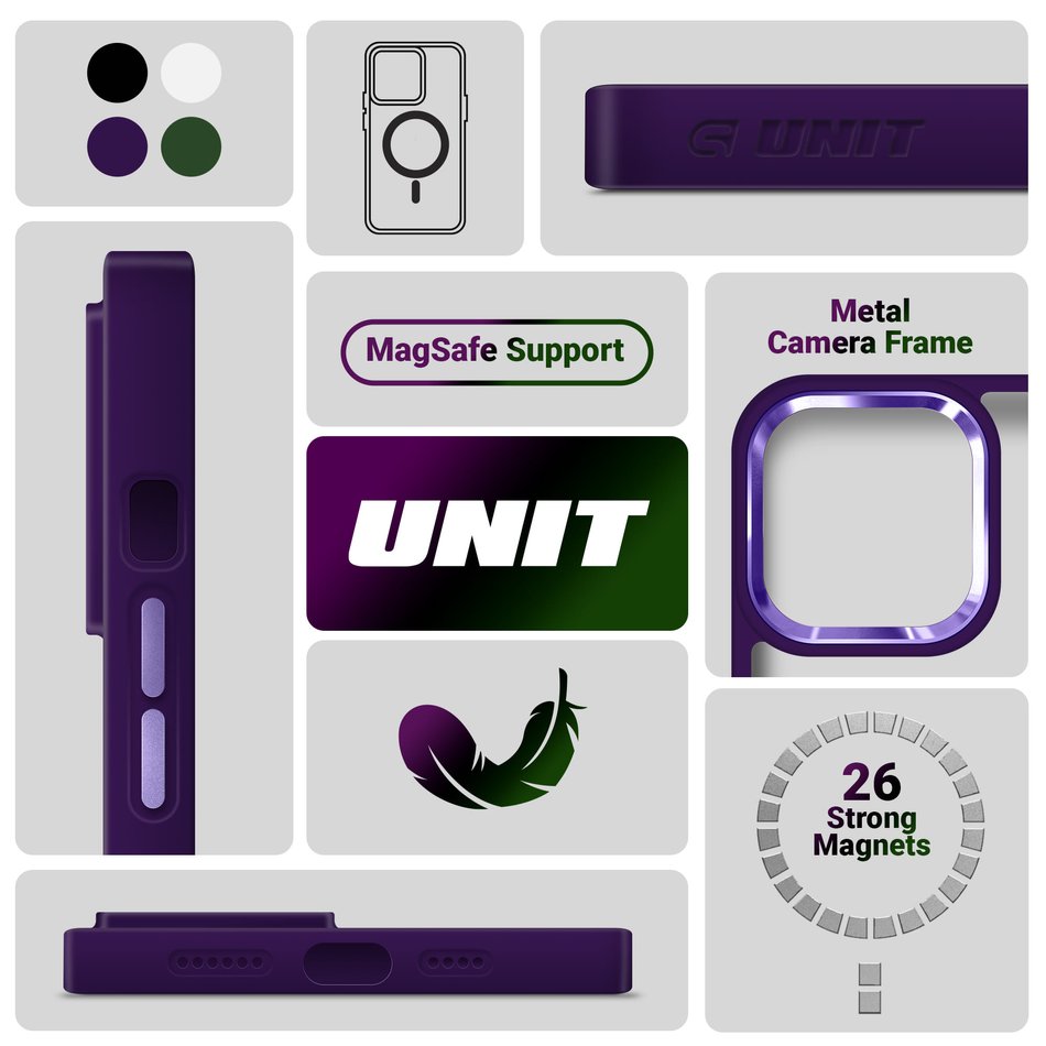 Чохол для iPhone 11 ArmorStandart Unit MagSafe Purple (ARM68875)