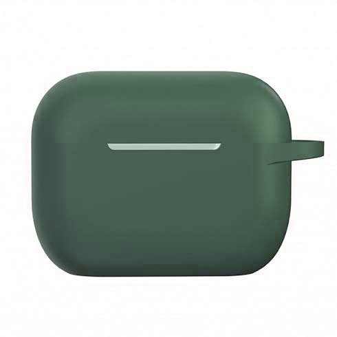 Чехол для AirPods 3 Devia Naked Silicone with Loophole Series (Green)