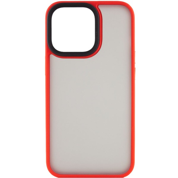 Чохол для iPhone 12 Pro Max Metal Buttons ( Red )