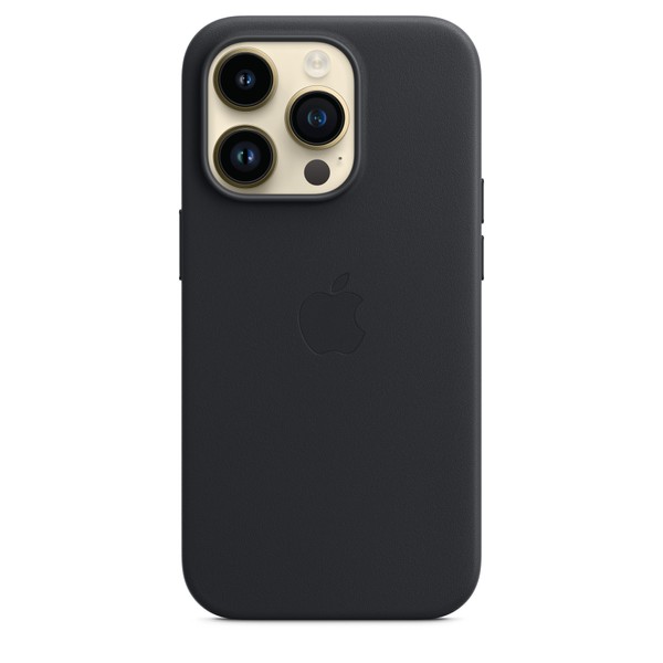 Чохол для iPhone 14 Pro OEM+ Leather Case wih MagSafe (Midnight)