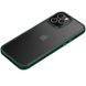 Чехол для iPhone 12 Pro Max Metal Buttons ( Dark Green )