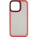 Чехол для iPhone 12 Pro Max Metal Buttons ( Red )