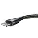 Кабель Baseus Cafule Cable USB For iP 2.4A 0.5m (Gray + Black) CALKLF-AG1