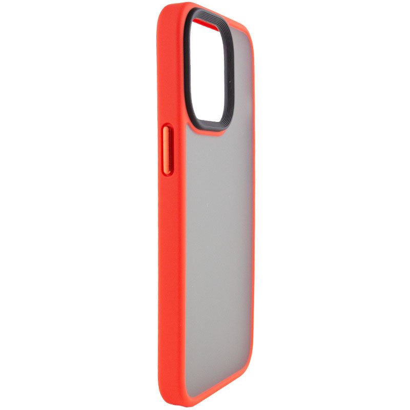 Чехол для iPhone 12 Pro Max Metal Buttons ( Red )