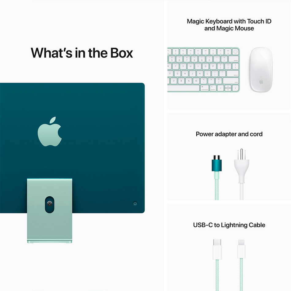 Apple iMac M1 24" 4.5K 1TB 16 RAM 8GPU Green (Z12U000NV, Z12V000LX) 2021