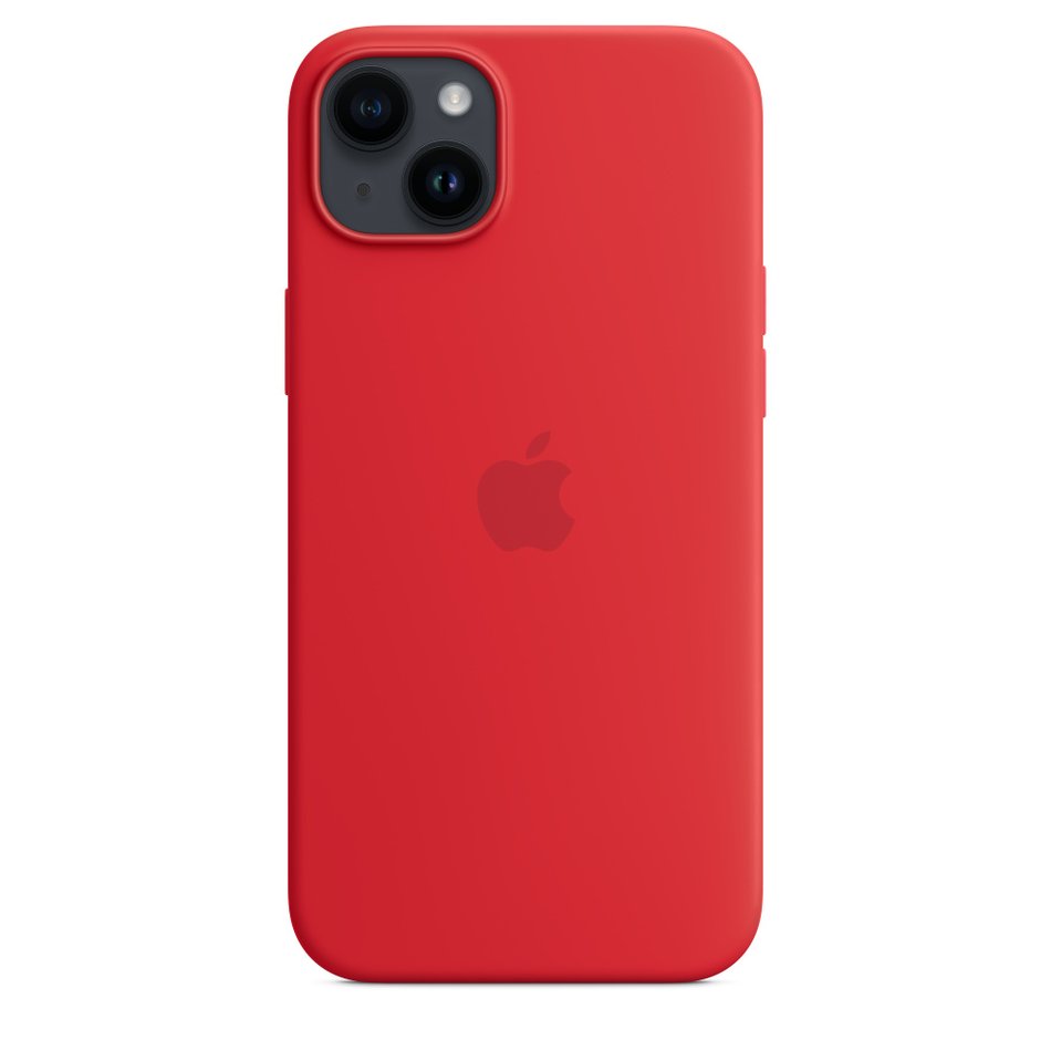 Чохол для iPhone 14 Plus Apple Silicone Case with MagSafe - (PRODUCT)RED (MPT63) UA