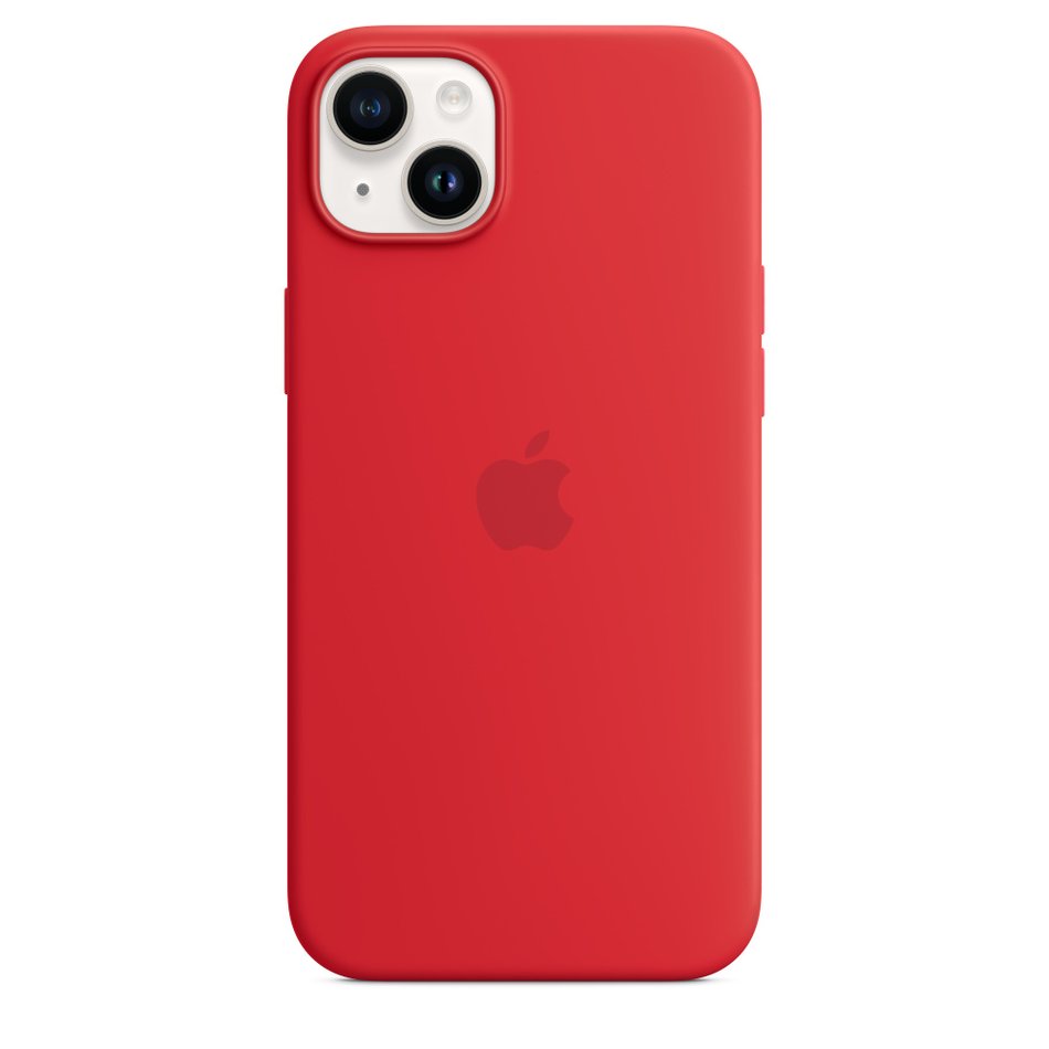 Чохол для iPhone 14 Plus Apple Silicone Case with MagSafe - (PRODUCT)RED (MPT63) UA