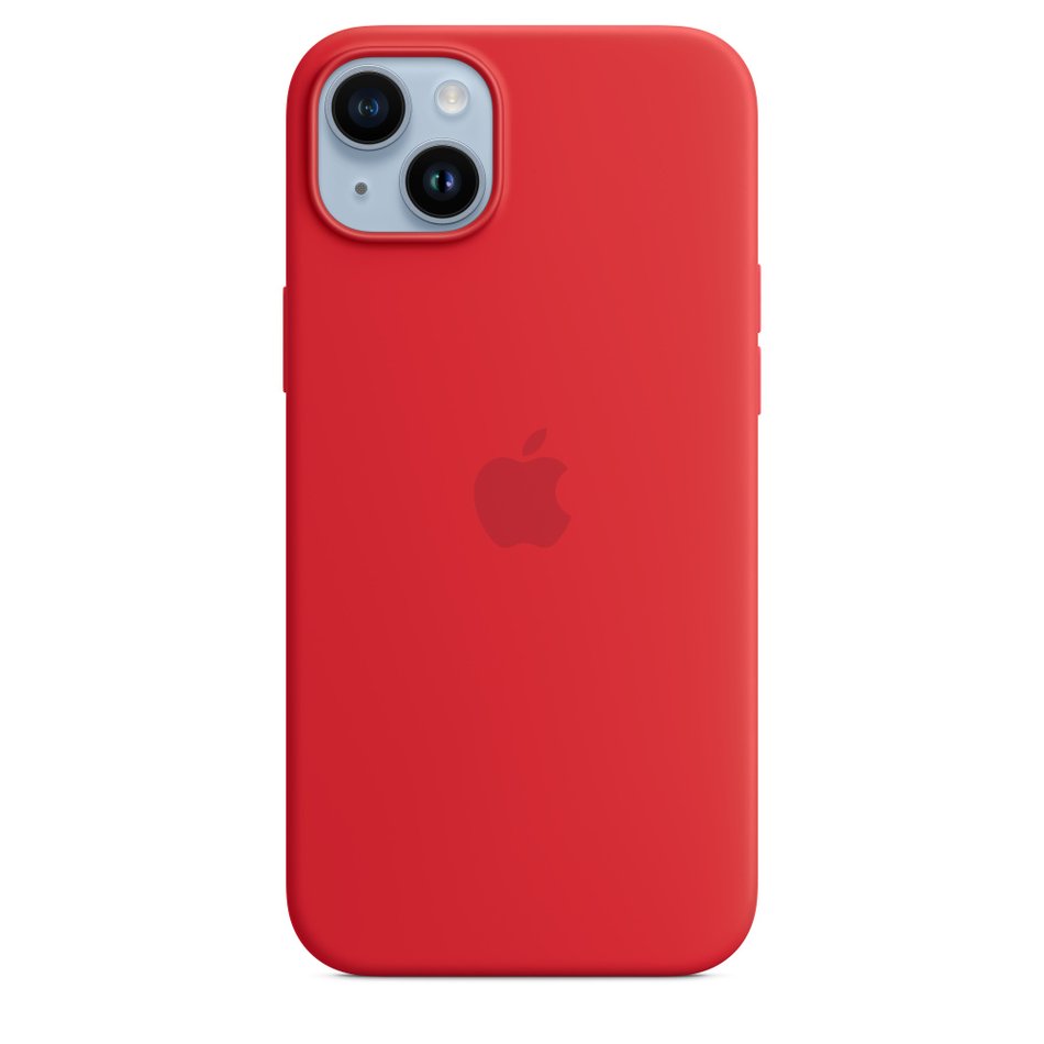 Чохол для iPhone 14 Plus Apple Silicone Case with MagSafe - (PRODUCT)RED (MPT63) UA