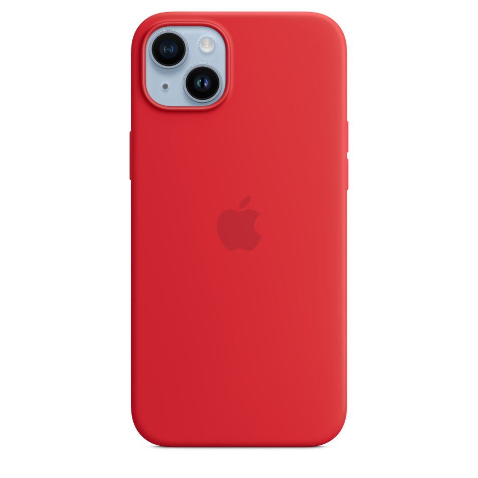 Чехол для iPhone 14 Plus Apple Silicone Case with MagSafe - (PRODUCT)RED (MPT63) UA