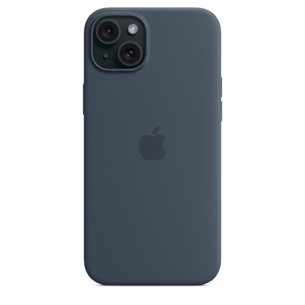 Чехол для iPhone 15 Plus OEM+ Silicone Case wih MagSafe (Storm Blue)