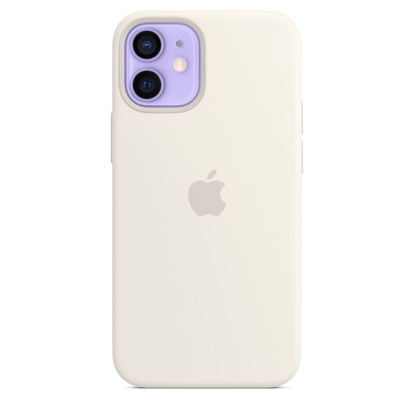 Чохол для iPhone 12 Mini Apple Silicone Case with Magsafe (White) (MHKV3) UA