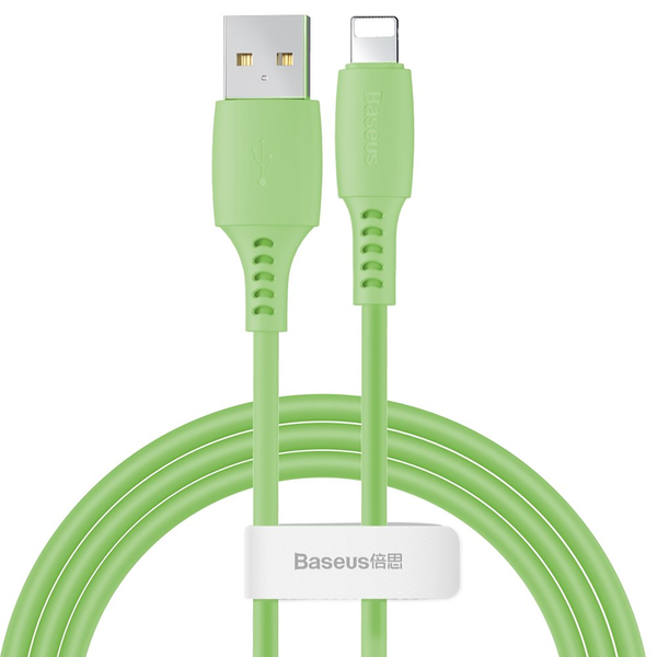 Кабель Baseus Colourful Cable USB For iP 2.4A 1.2m (Green) CALDC-06