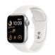 Apple Watch SE 2  40mm Silver Aluminum Case with White Sport Band M/L (MNTC3)