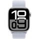 Apple Watch Series 10 GPS 42mm Silver Aluminum Case w. Blue Cloud Sport Loop (MWWD3)