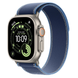 Apple Watch Ultra 3 GPS + Cellular 49mm Natural Tit. Case w. Blue/Bright Blue Trail Loop - S/M (MEWR4)