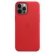 Чохол для iPhone 12 Pro Max Apple Leather Case with Magsafe ((Product) Red) (MHKJ3) UA