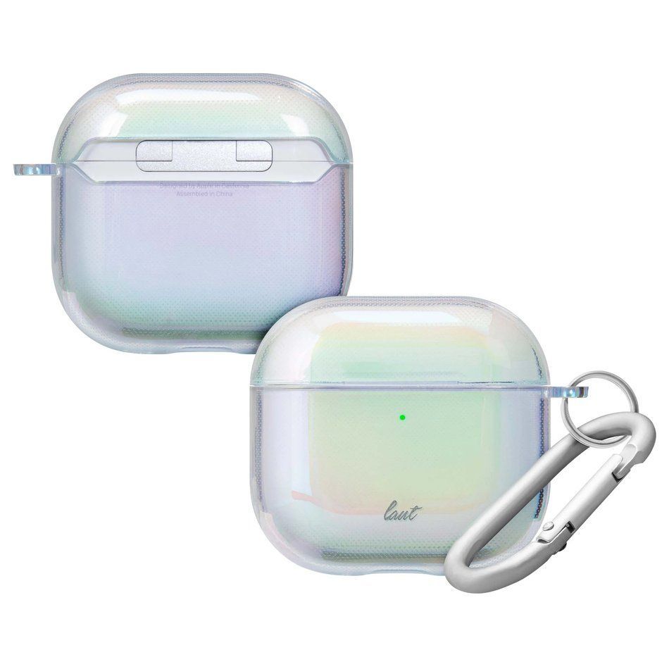Чехол для AirPods Pro 3 з карабіном LAUT HOLO, Перламутровий (L_APP3_HO_W)
