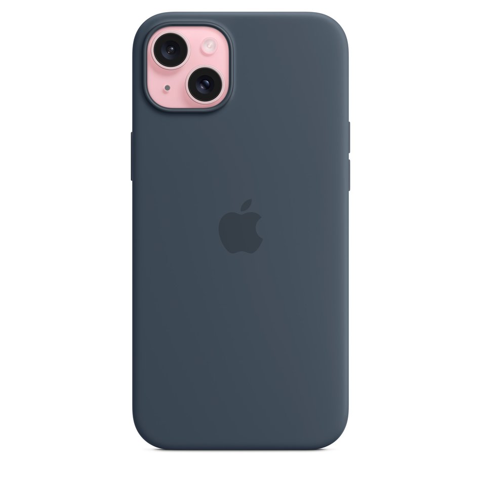 Чехол для iPhone 15 Plus OEM+ Silicone Case wih MagSafe (Storm Blue)