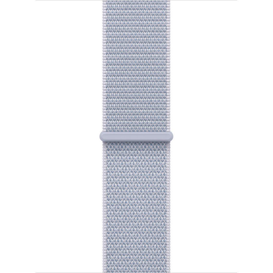 Apple Watch Series 10 GPS 42mm Silver Aluminum Case w. Blue Cloud Sport Loop (MWWD3)