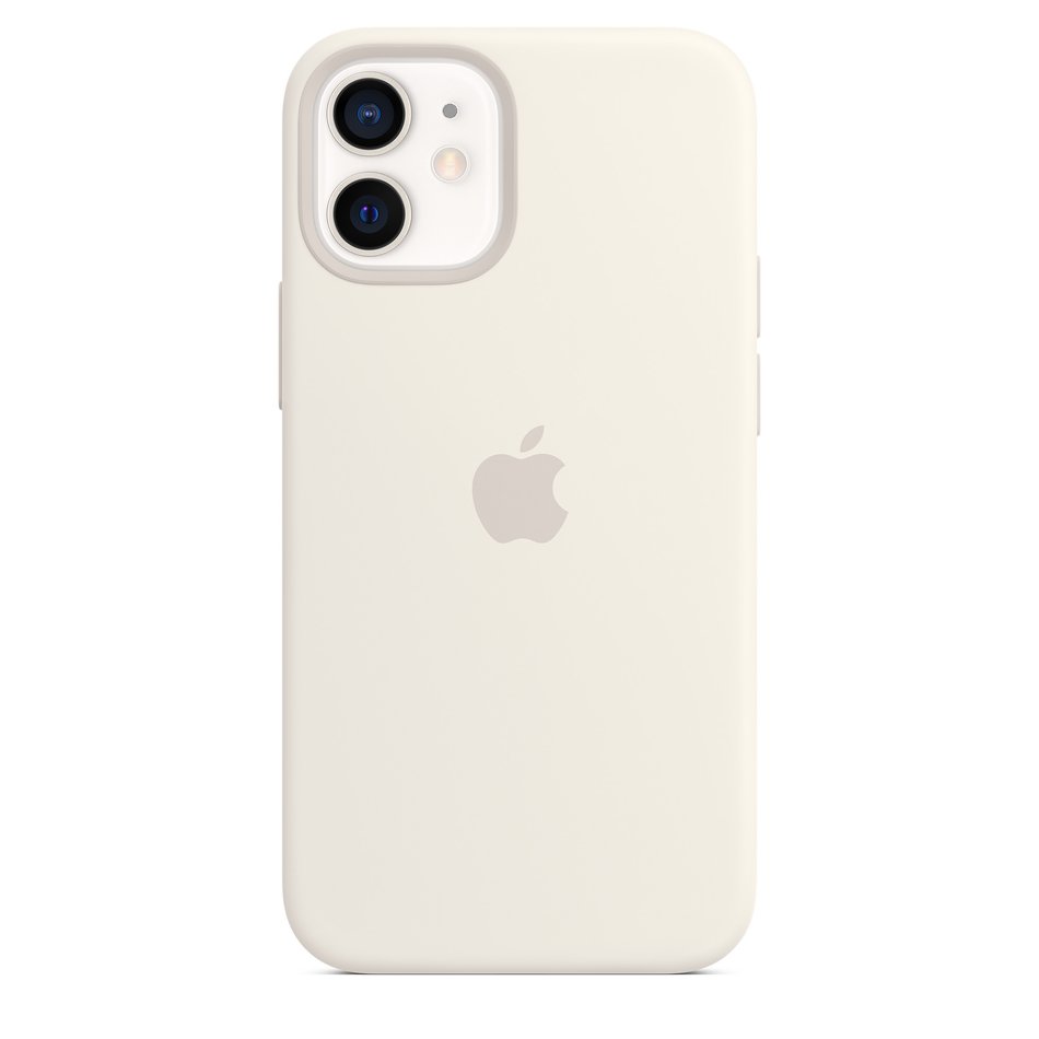 Чохол для iPhone 12 Mini Apple Silicone Case with Magsafe (White) (MHKV3) UA