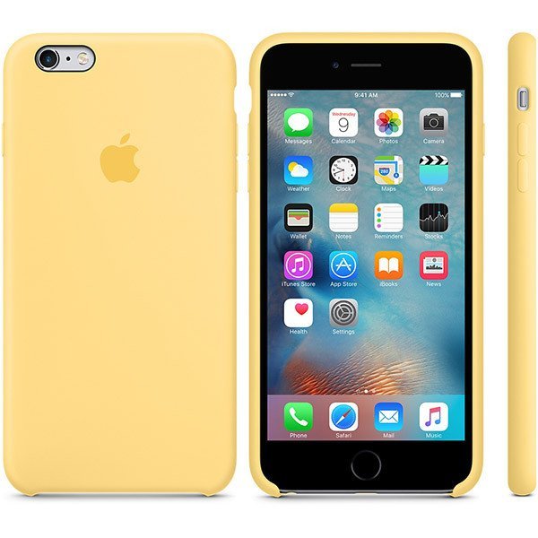 Чохол для iPhone 6+ / 6s+ Silicone Case OEM ( Yellow )