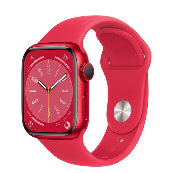 Б/У Apple Watch Series 8 45mm Red Aluminum Case with Red Sp. Band S/M (MNUR3)