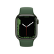 USED Apple Watch Series 7 GPS + LTE 41mm Green Aluminum Case with Clover Sport Band (MKH93)