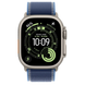 Apple Watch Ultra 3 GPS + Cellular 49mm Natural Tit. Case w. Blue/Bright Blue Trail Loop - M/L (MEWU4)